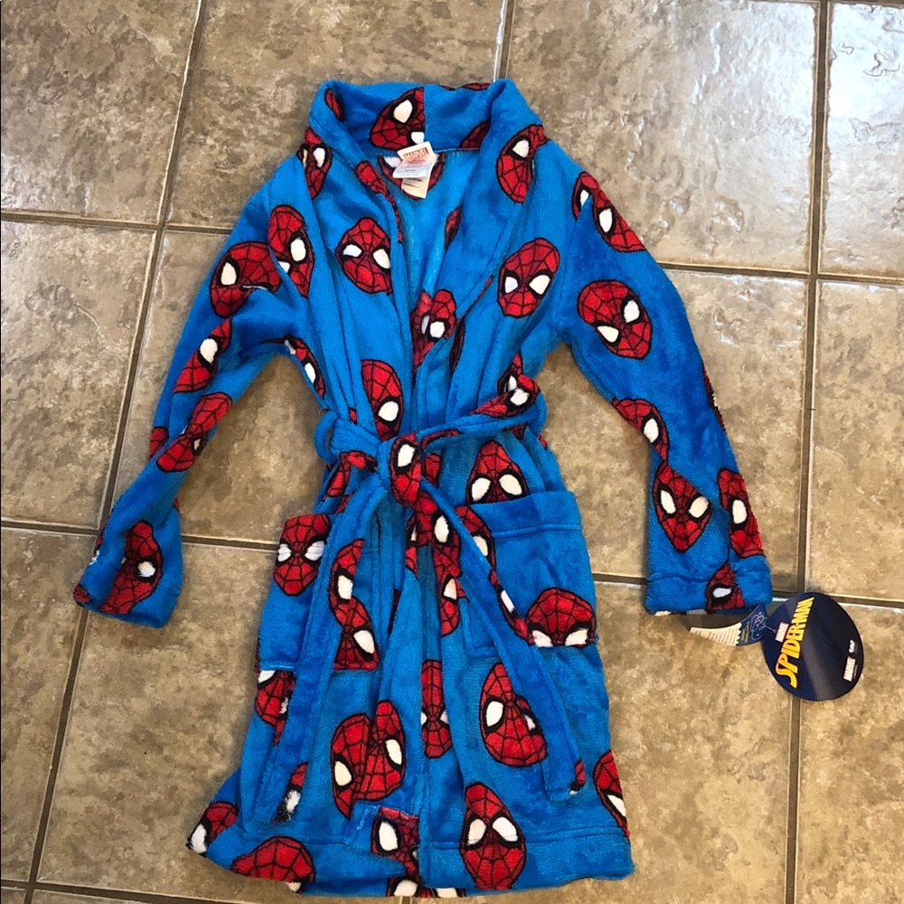 Boys Spider Man Robe Size 8